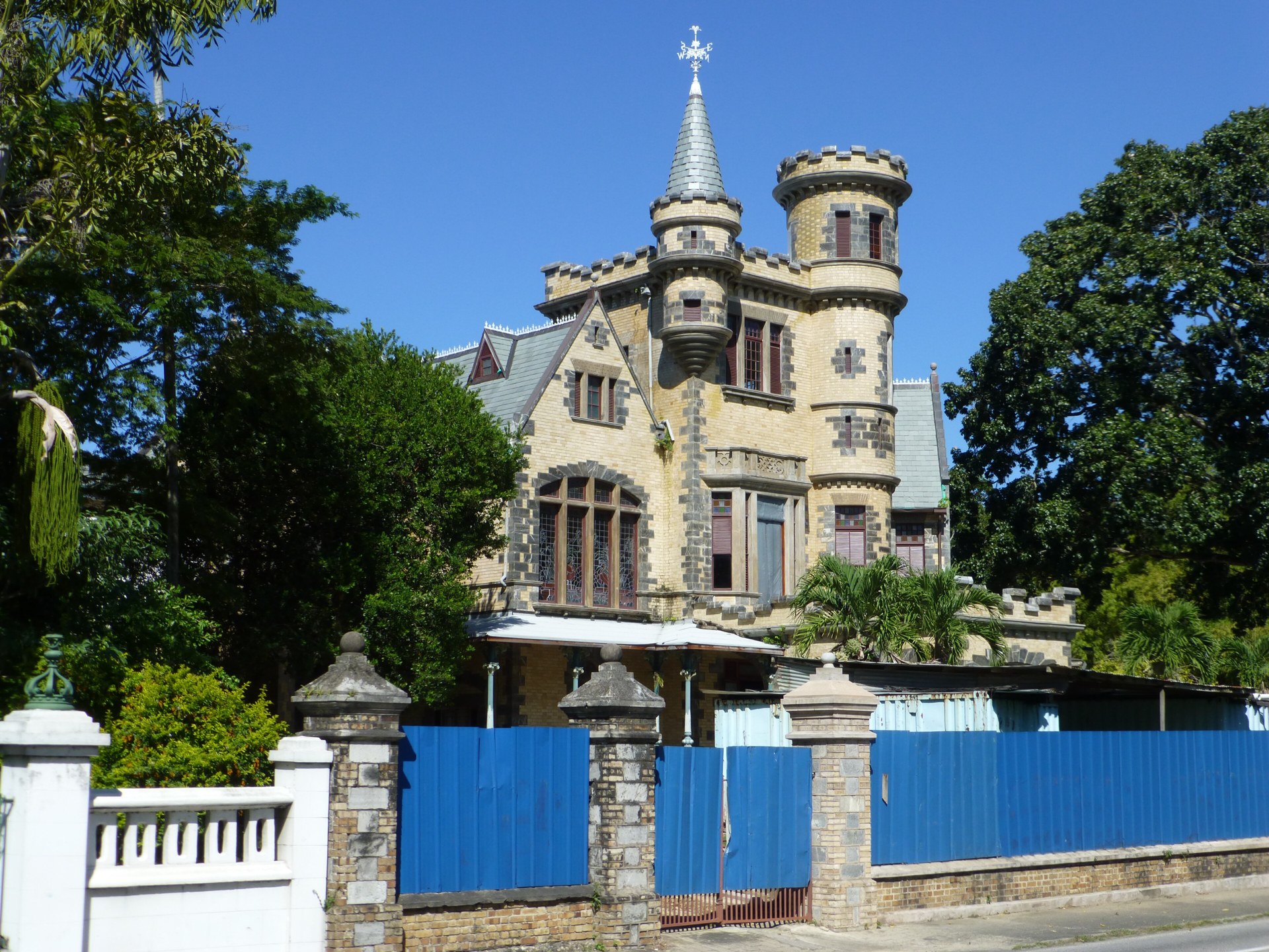 Stollmeyer's Castle, a Victorian-era landmark of the Magnificent Seven in Port of Spain, Trinidad