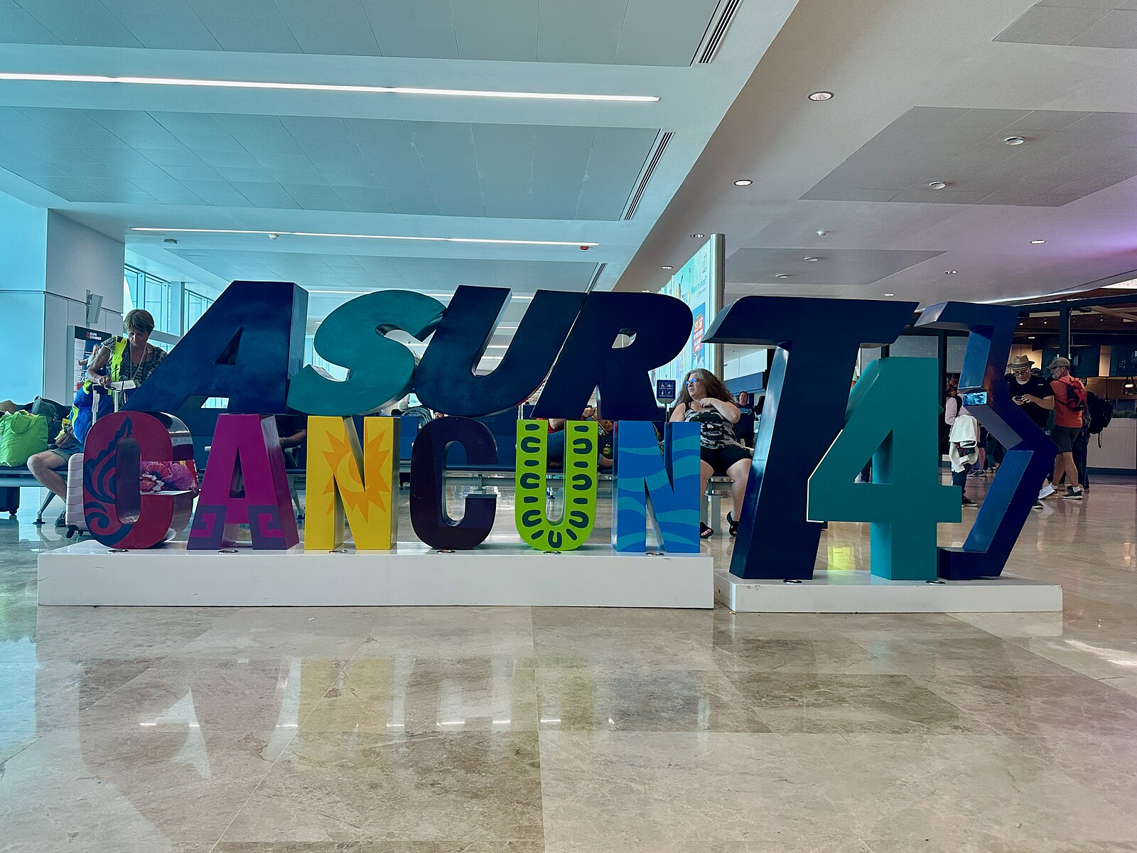 Terminal 4 at Cancún International Airport, the main alternative to tulum flights