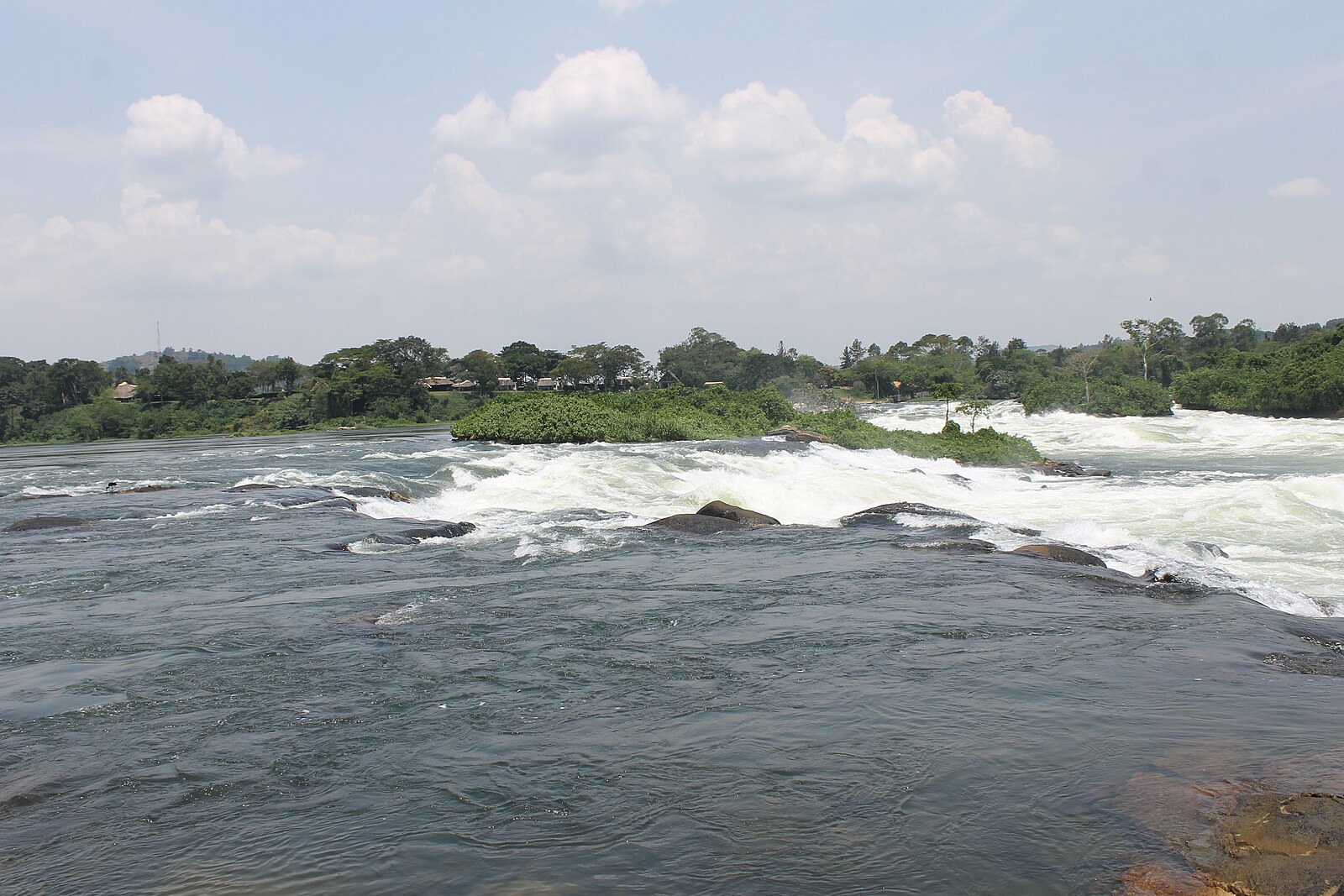 Rapids on the River Nile at Jinja in Uganda, near where the river leaves Lake Victoria