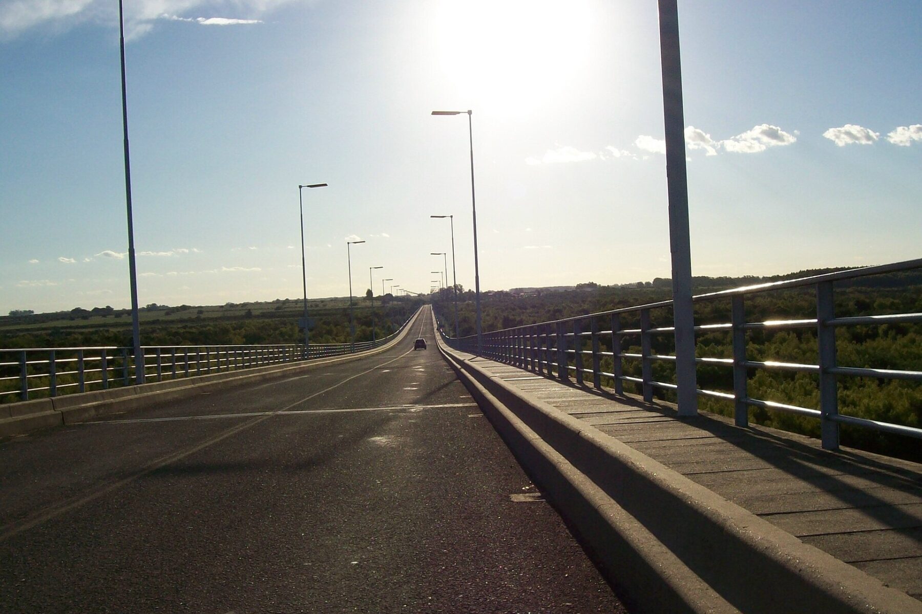 The General Artigas International Bridge road deck linking Paysandú, Uruguay, and Colón, Argentina