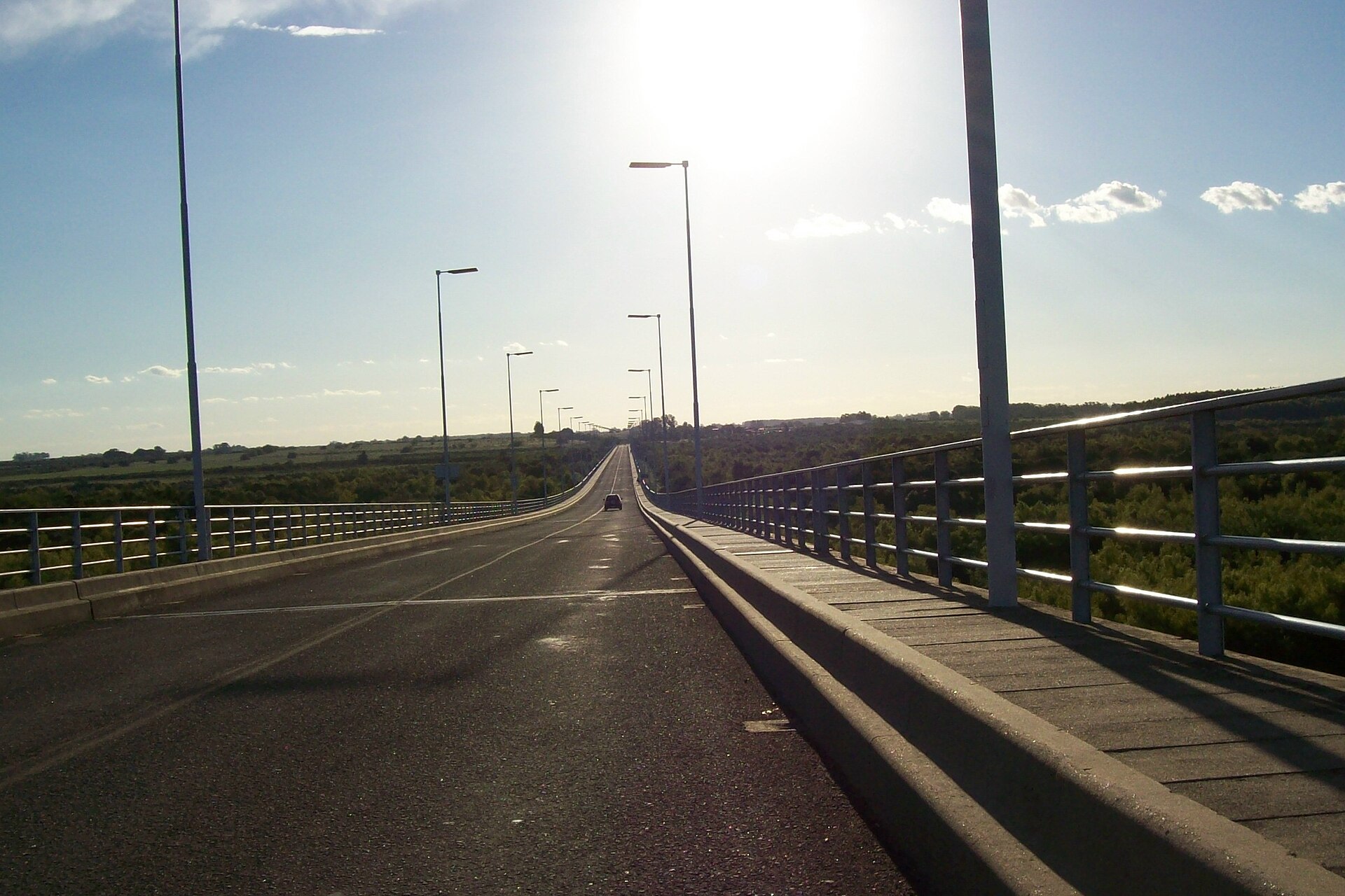 The General Artigas International Bridge road deck linking Paysandú, Uruguay, and Colón, Argentina