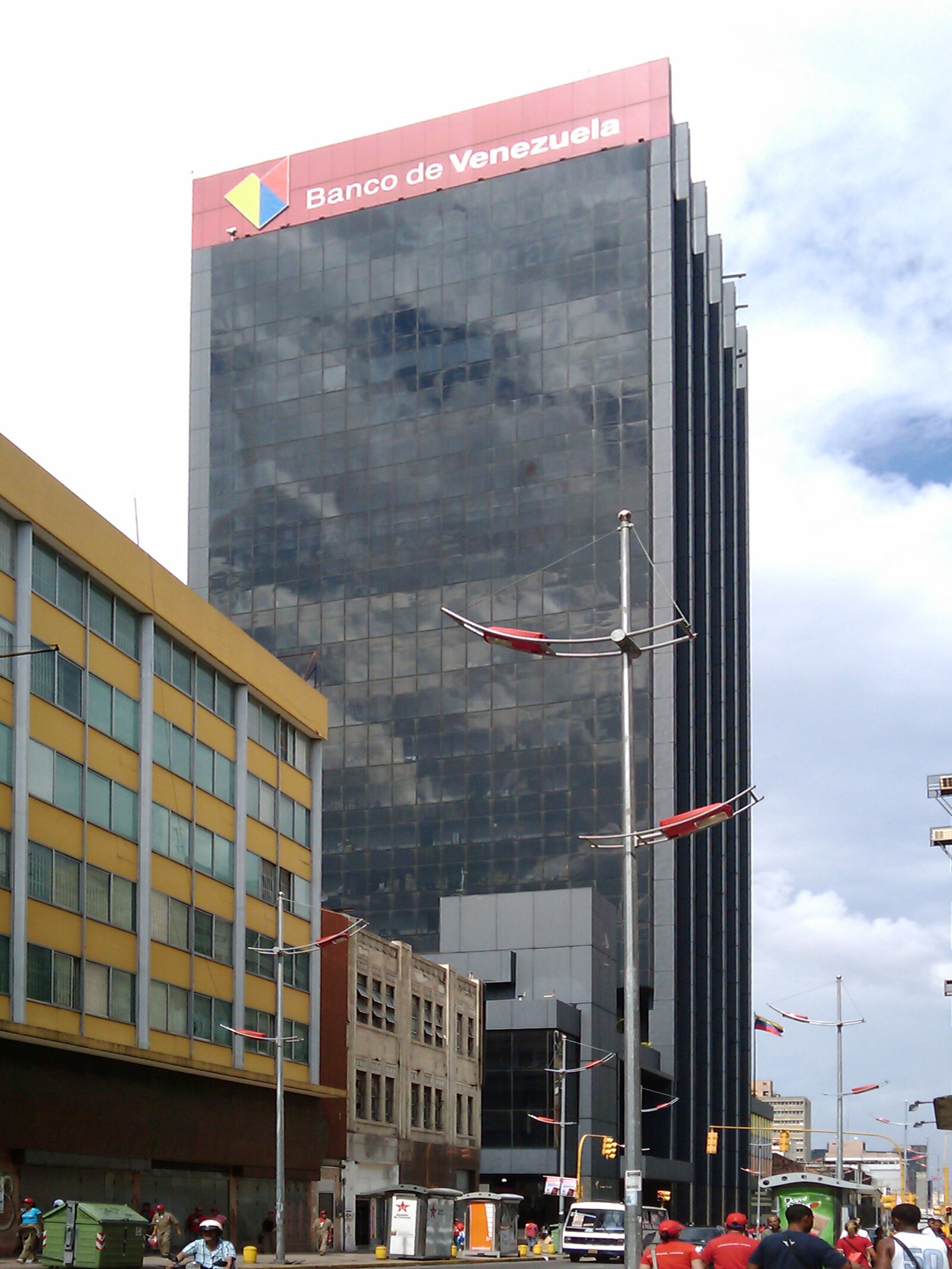 Venezuela economy: the Banco de Venezuela headquarters tower in central Caracas