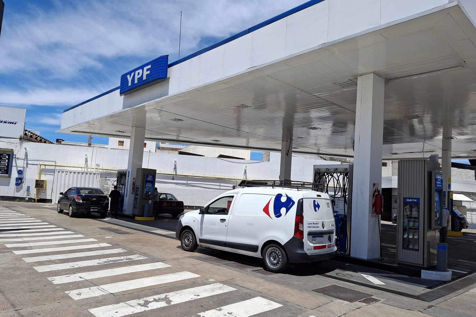 An YPF service station in Villa Lynch, Buenos Aires Province, Argentina