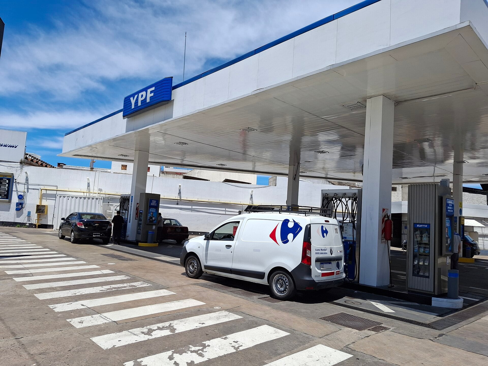 An YPF service station in Villa Lynch, Buenos Aires Province, Argentina