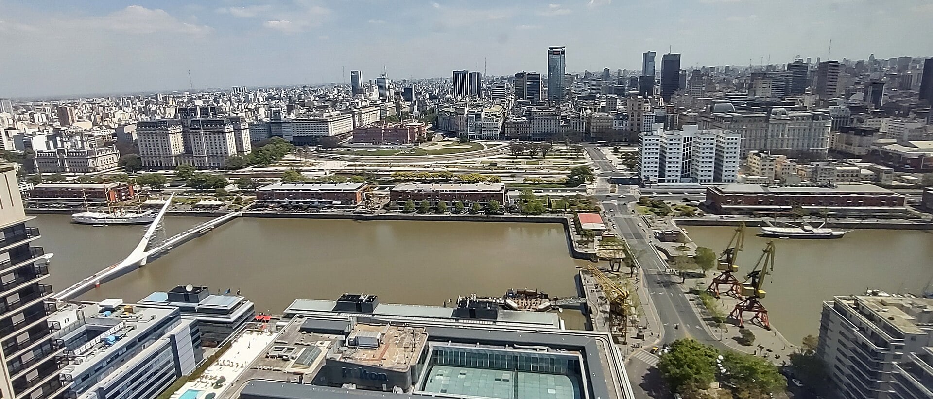 Central Buenos Aires and Puerto Madero seen from the YPF tower, Argentina