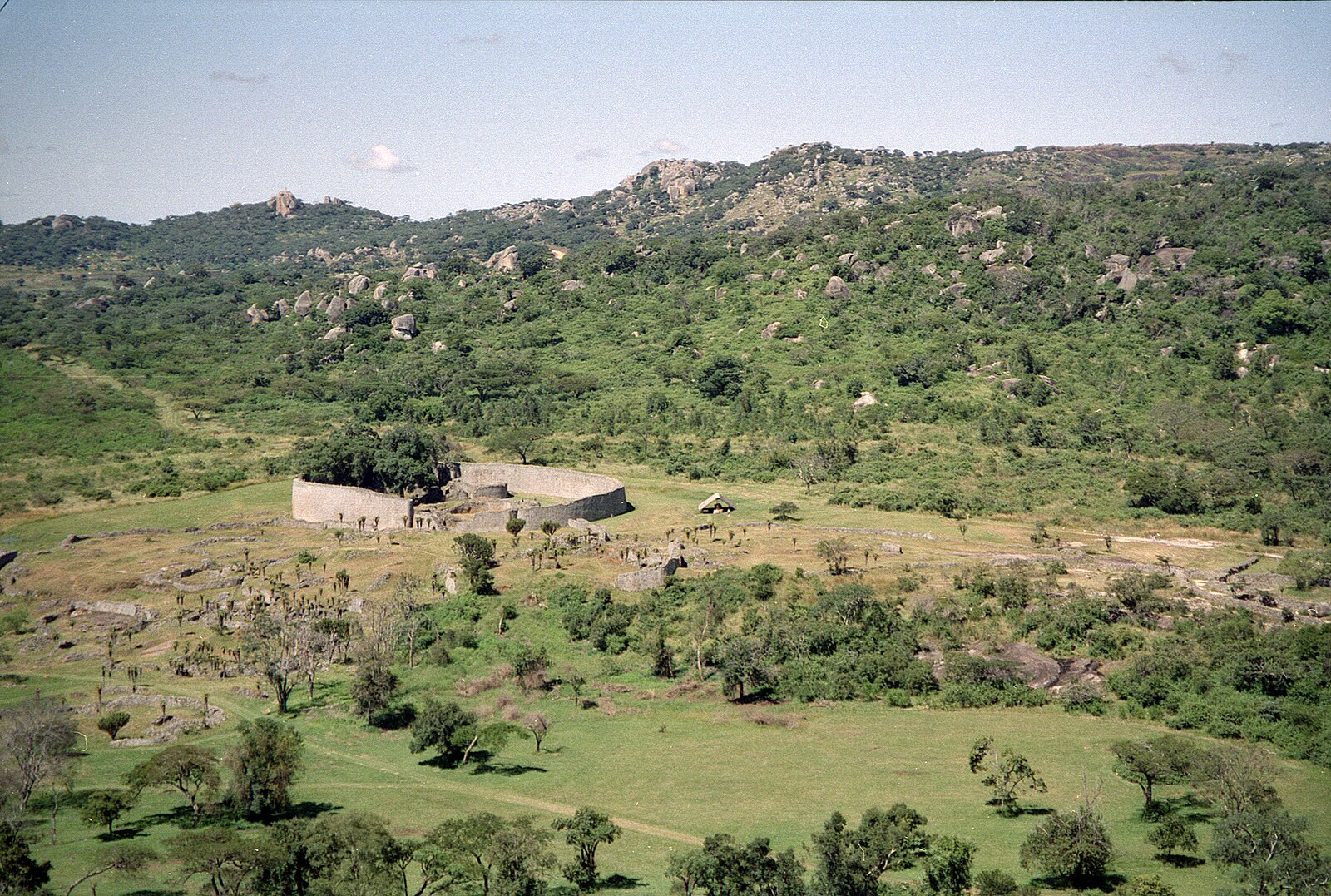 Zimbabwe geopolitics: the Great Enclosure at the Great Zimbabwe ruins